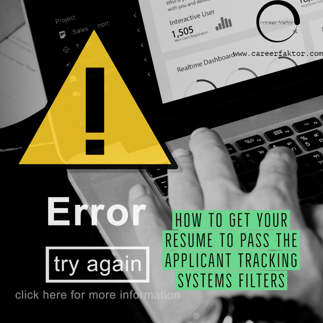 HOW TO GET YOUR RESUME TO PASS THE APPLICANT TRACKING SYSTEMS FILTERS   Resume Writing 54 