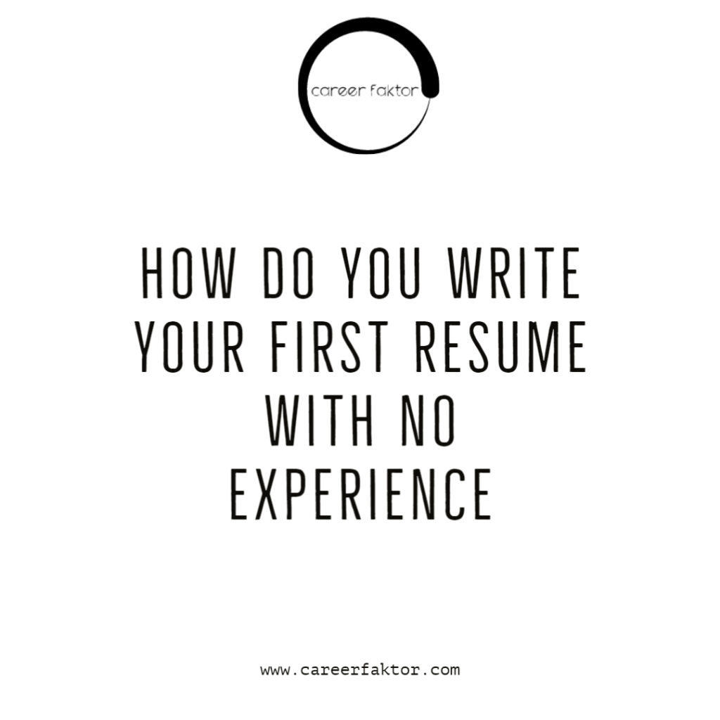 How to write a resume for a fresher