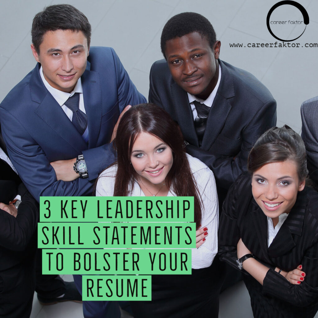 leadership skill resume statements