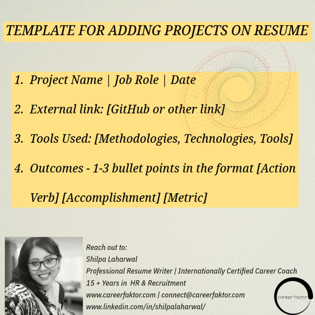 List Projects To Transform Your Resume for Success
